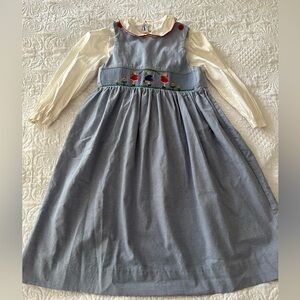 Size 6x Silly Goode Smocked Dress and collared Shirt